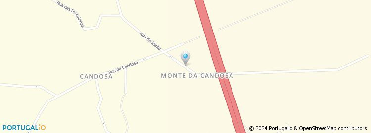 Mapa de Rua do Monte Candosa