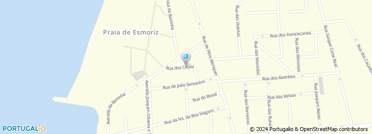 Mapa de Rua dos Cepos