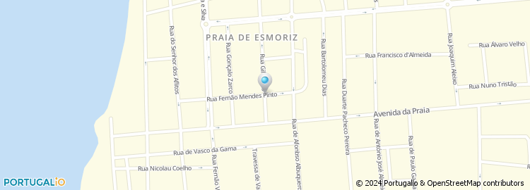 Mapa de Rua Fernão Mendes Pinto