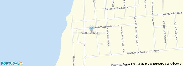 Mapa de Rua Nicolau Coelho