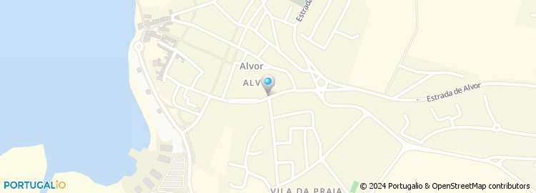 Mapa de Apartado 10, Alvor