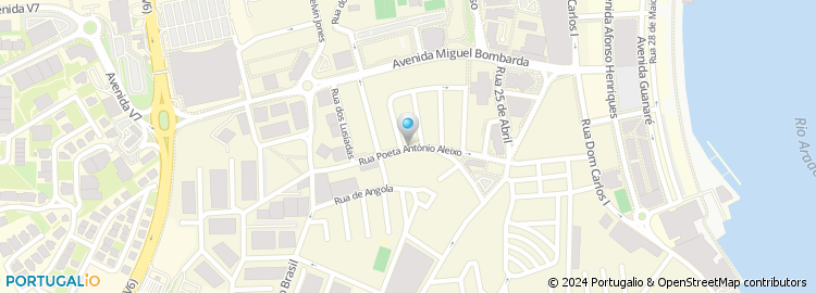 Mapa de Rua Poeta António Aleixo