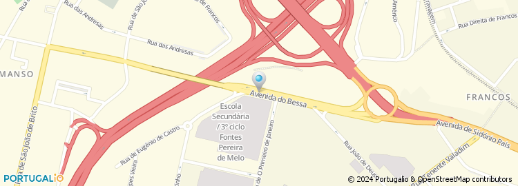 Mapa de Avenida do Bessa