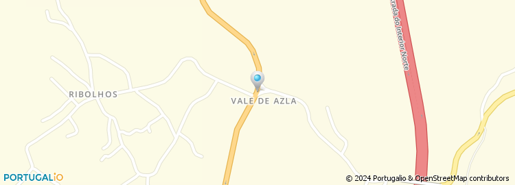 Mapa de Posto da Galp de Vale Azia - Antonio Luis Almeida, Lda