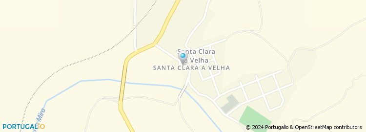 Mapa de Pousada de Santa Clara - a - Velha - Santa Clara