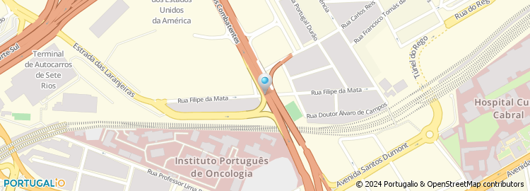 Mapa de Praça de Taxis de Metro da Pontinha