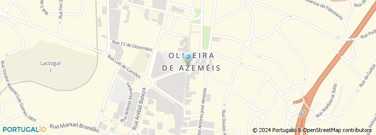 Mapa de Praça de Taxis de Oliveira de Azemeis