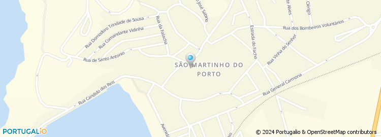 Mapa de Praça de Taxis de São Martinho do Porto