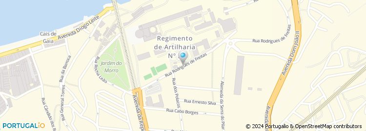 Mapa de Regimento de Artilharia Nº 5