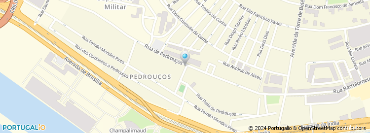 Mapa de Restaurante A Saloia de Pedrouços