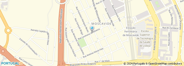 Mapa de Restaurante Gruta de Moscavide