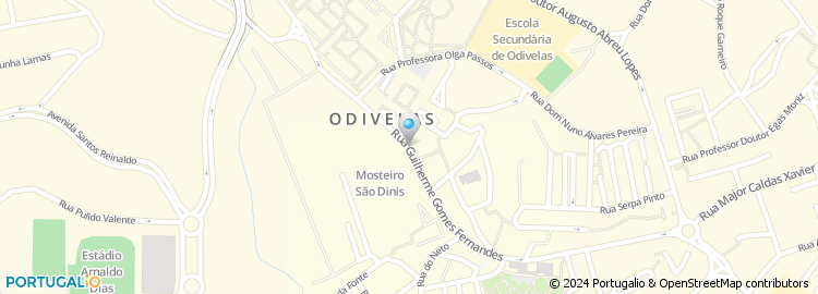 Mapa de Serv. de Finanças de Odivelas