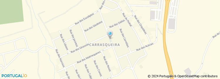 Mapa de Rua dos Agapantos