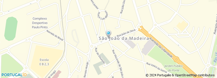 Mapa de Sind. dos Bancarios do Norte - São João da Madeira