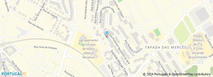 Mapa de Rua Antero de Quental