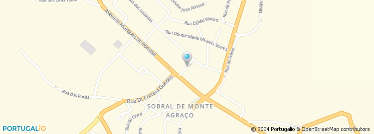 Mapa de Apartado 2, Sobral de Monte Agraço