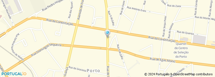 Mapa de Soc. Columbofila do Porto