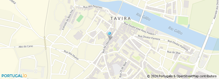 Mapa de Apartado 127, Tavira