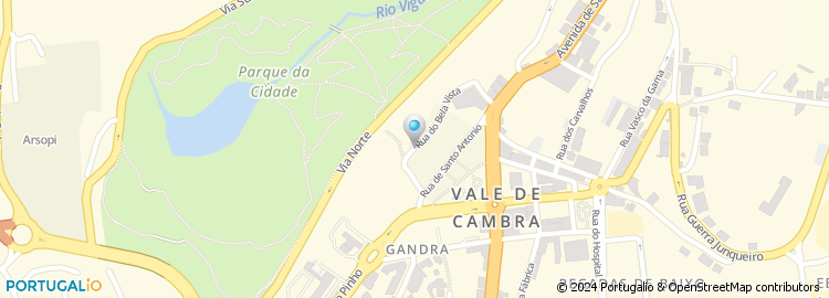 Mapa de Tesouraria de Finanças de Vale de Cambra