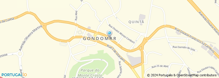 Mapa de Tipografia Gondomarense