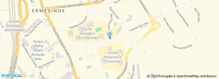 Mapa de Rua da Escola da Costa