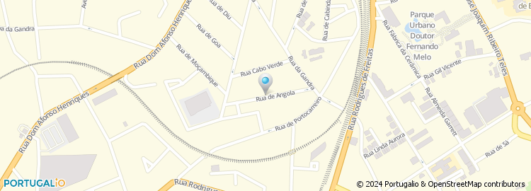 Mapa de Rua de Angola