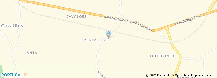 Mapa de Rua da Pedra Fita