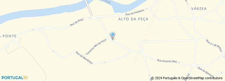 Mapa de Rua do Alto da Peça