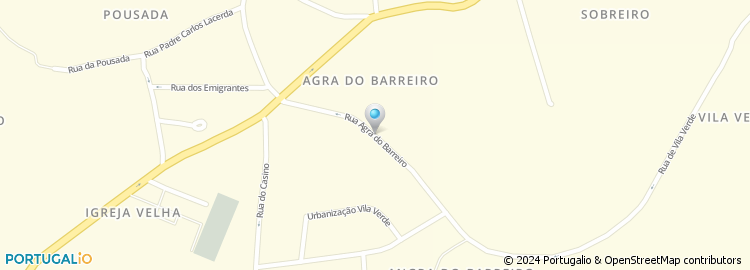 Mapa de Rua dos Carvalhais