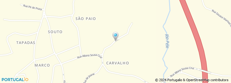 Mapa de Travessa do Carvalho