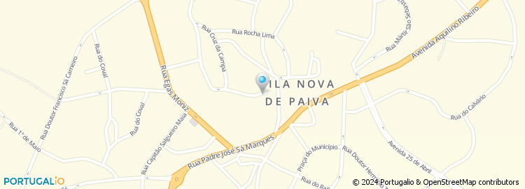 Mapa de Apartado 14, Vila Nova de Paiva